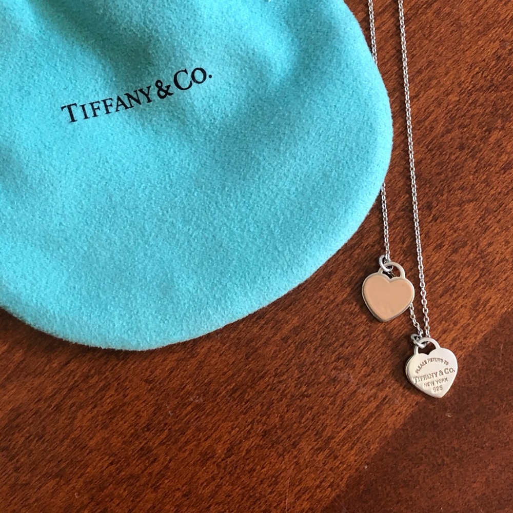 Tiffany & Co. Heart Pendant Necklace (baby pink)